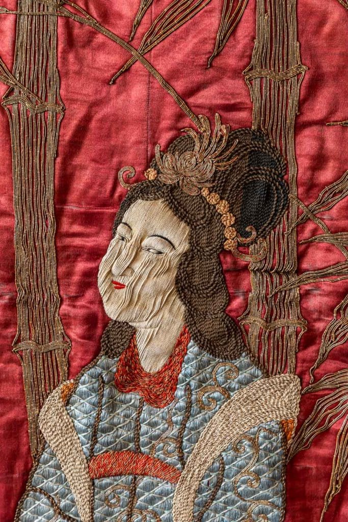 Antique Japanese Silk Textile #9094 - Retrouvius
