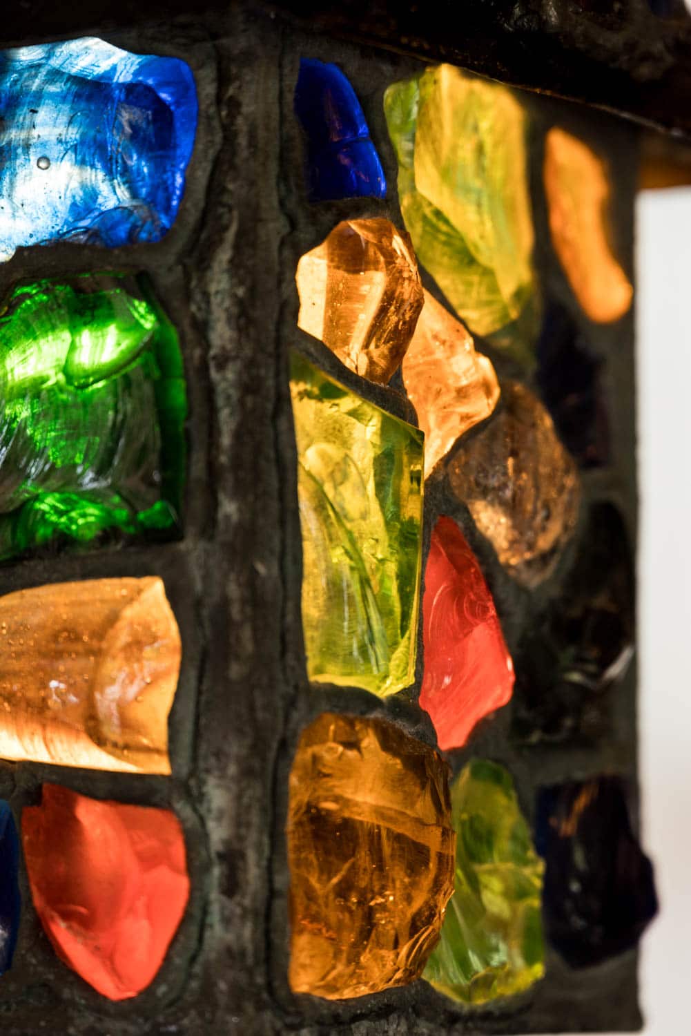 Peter Marsh Rock Glass Lantern #1060 - Retrouvius