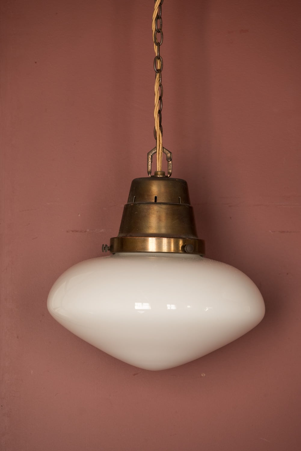 Opaline Church Pendants #1064 - Retrouvius