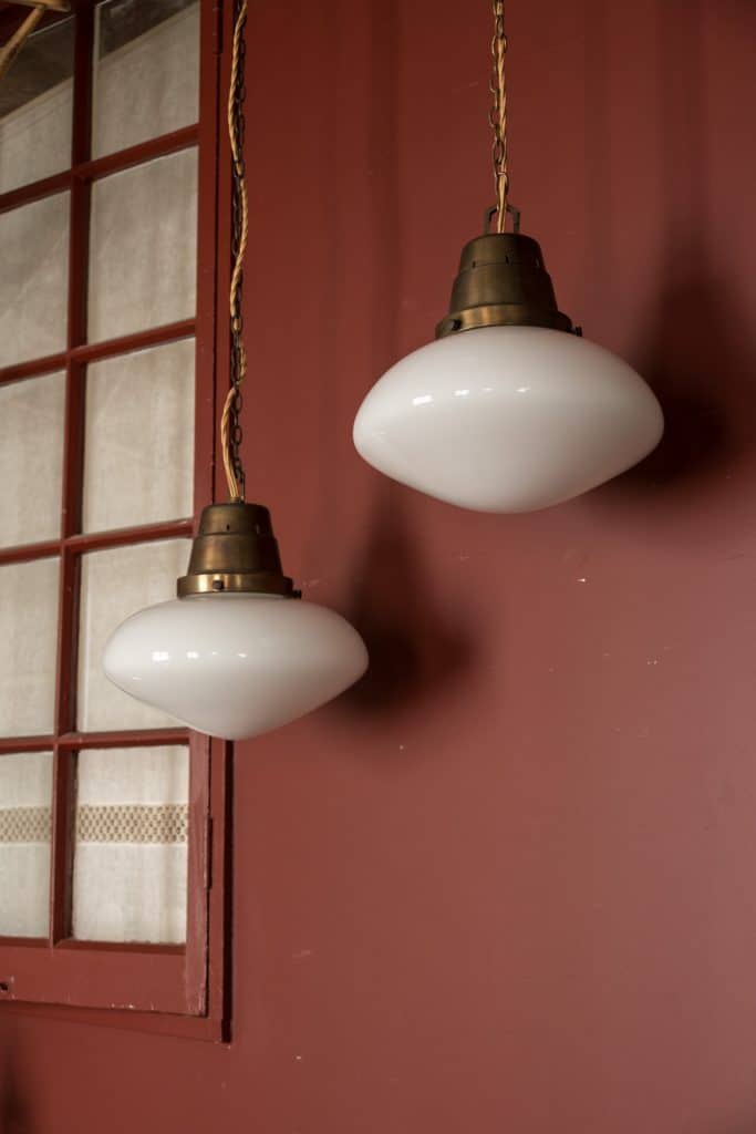 Opaline Church Pendants #1064 - Retrouvius