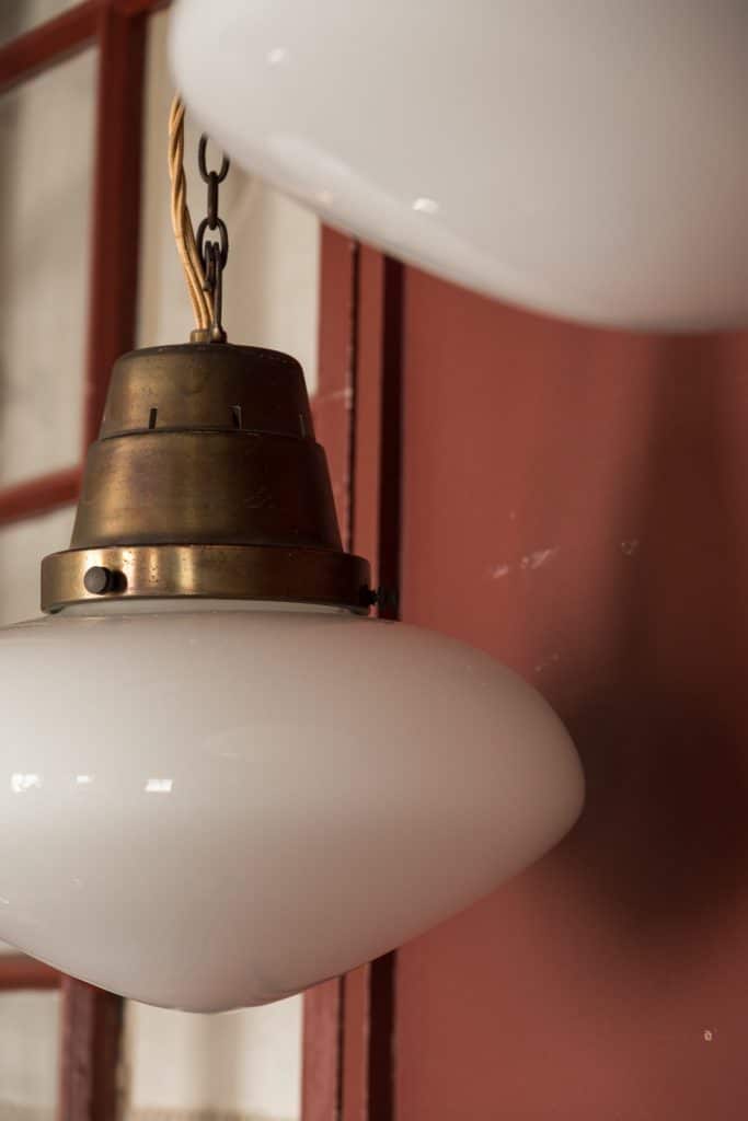 Opaline Church Pendants #1064 - Retrouvius