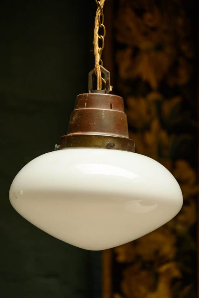 Opaline Church Pendants #1108 - Retrouvius