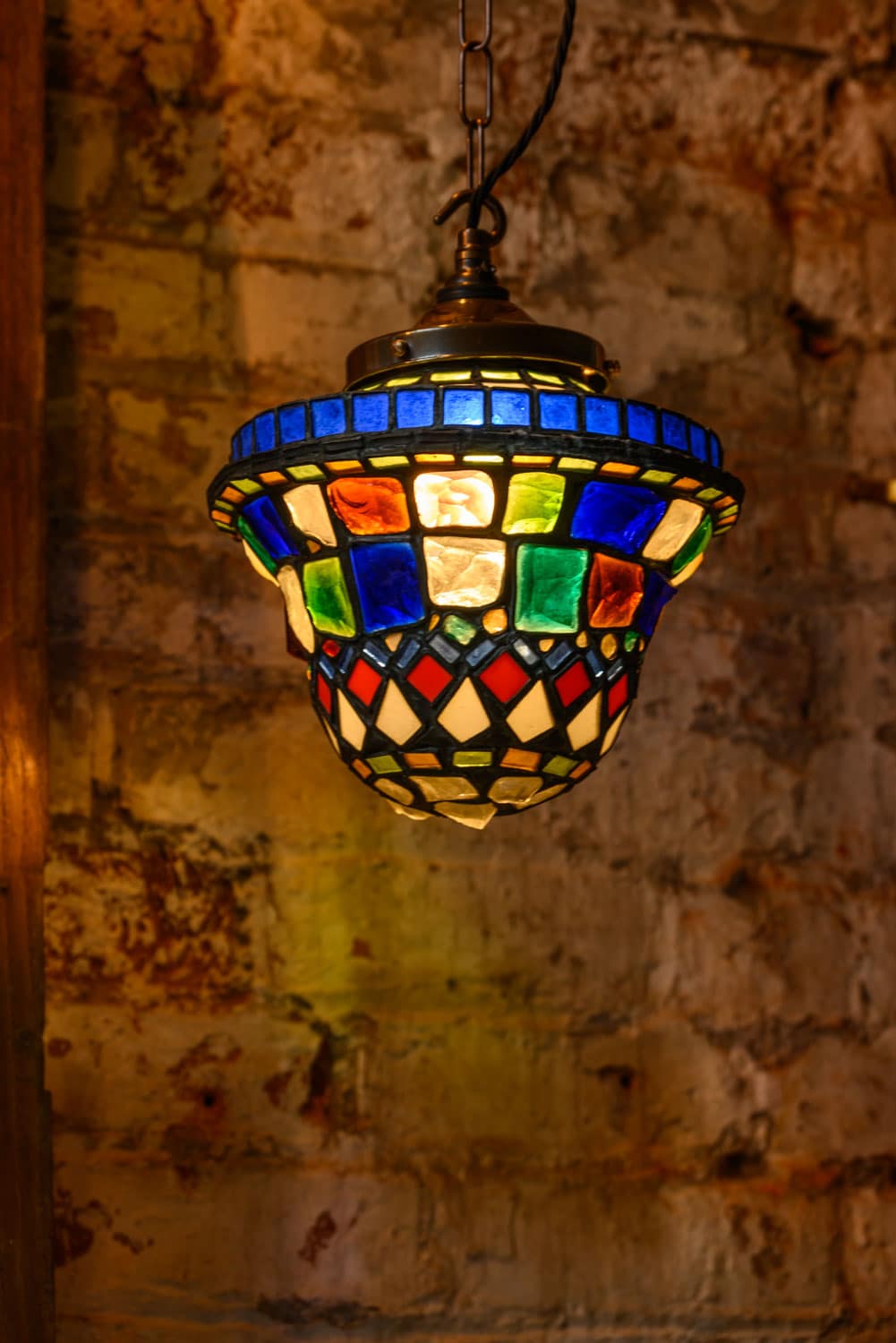 Peter Marsh Rock Glass Lantern #1264 - Retrouvius
