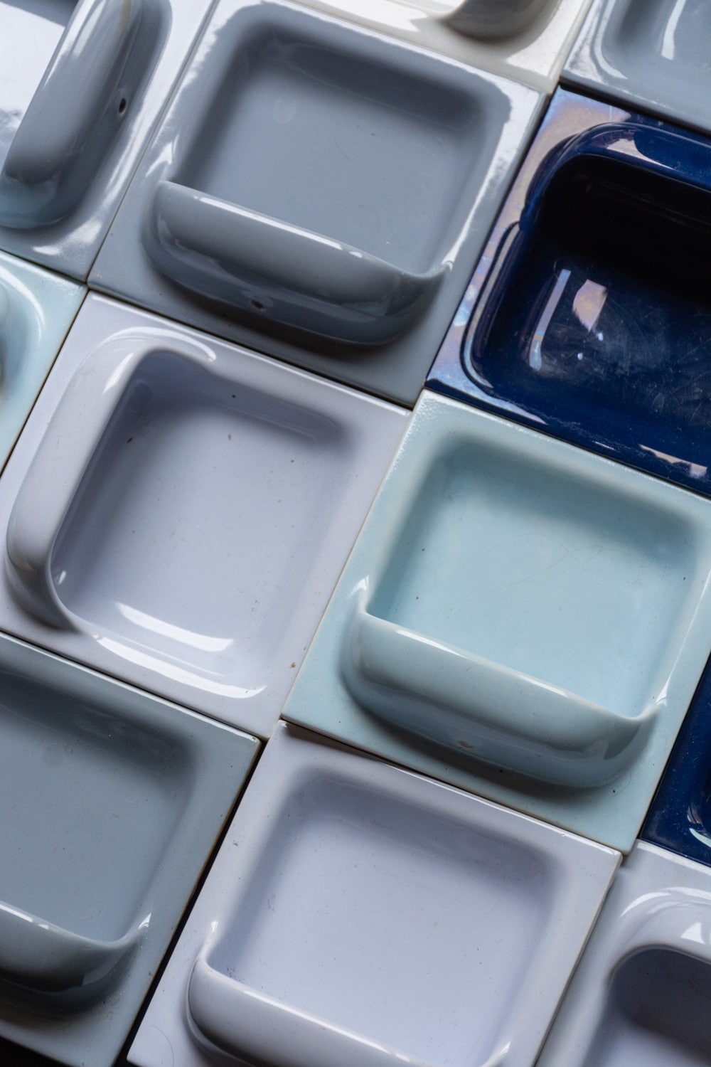 Batch Of Vintage SoapDish Tiles 4672 Retrouvius