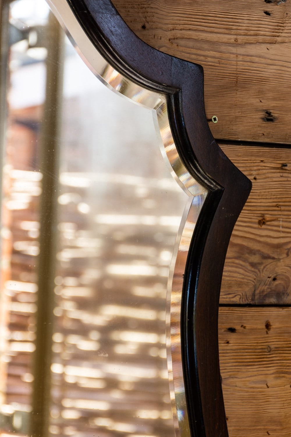 Bevelled Shield Mirror #8374 - Retrouvius