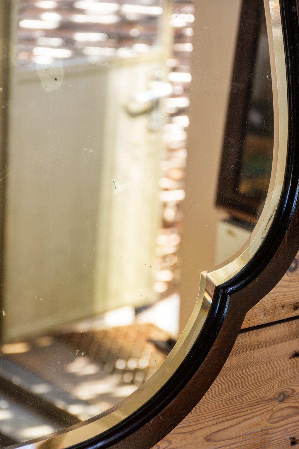 Bevelled Shield Mirror #8374 - Retrouvius