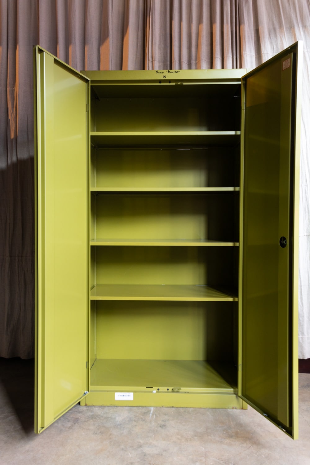 Green Metal Stationery Cupboard 8667 Retrouvius