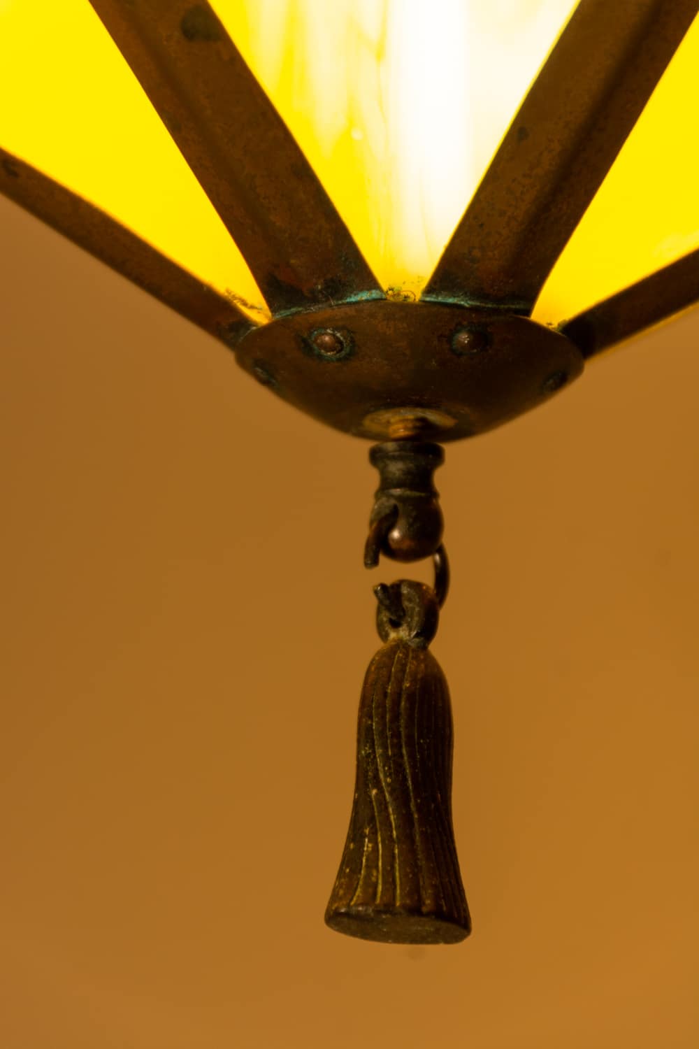 Hexagonal Hall Light #6640 - Retrouvius