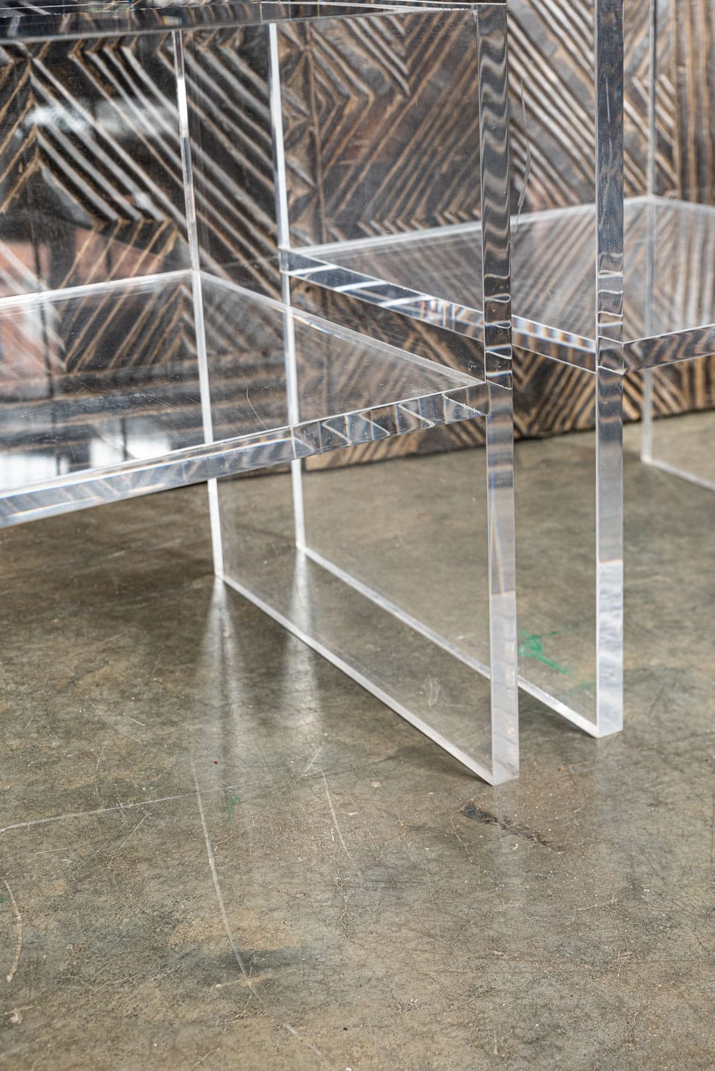 Pair of Small Lucite Bookcases 8415 Retrouvius