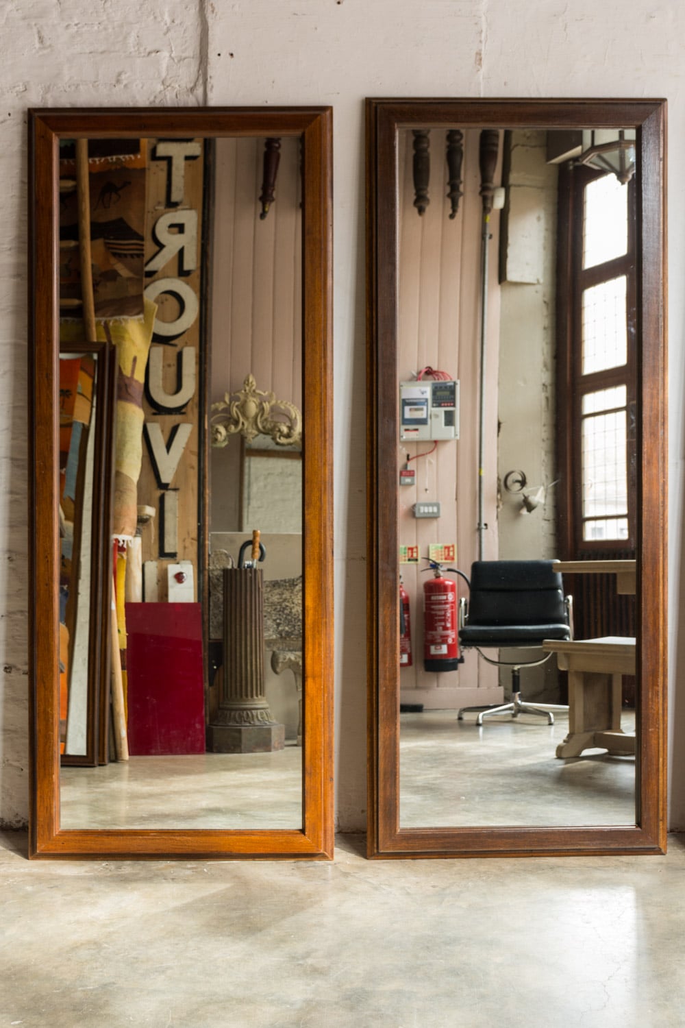 Reclaimed Hardwood Dressing Mirrors 7002 Retrouvius