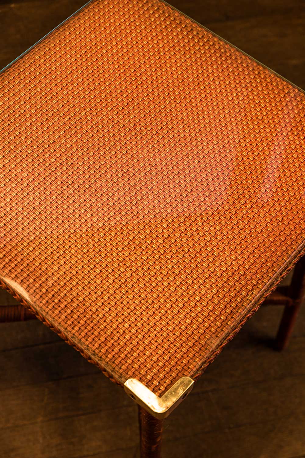 Two Tier Wicker Table 8605 Retrouvius