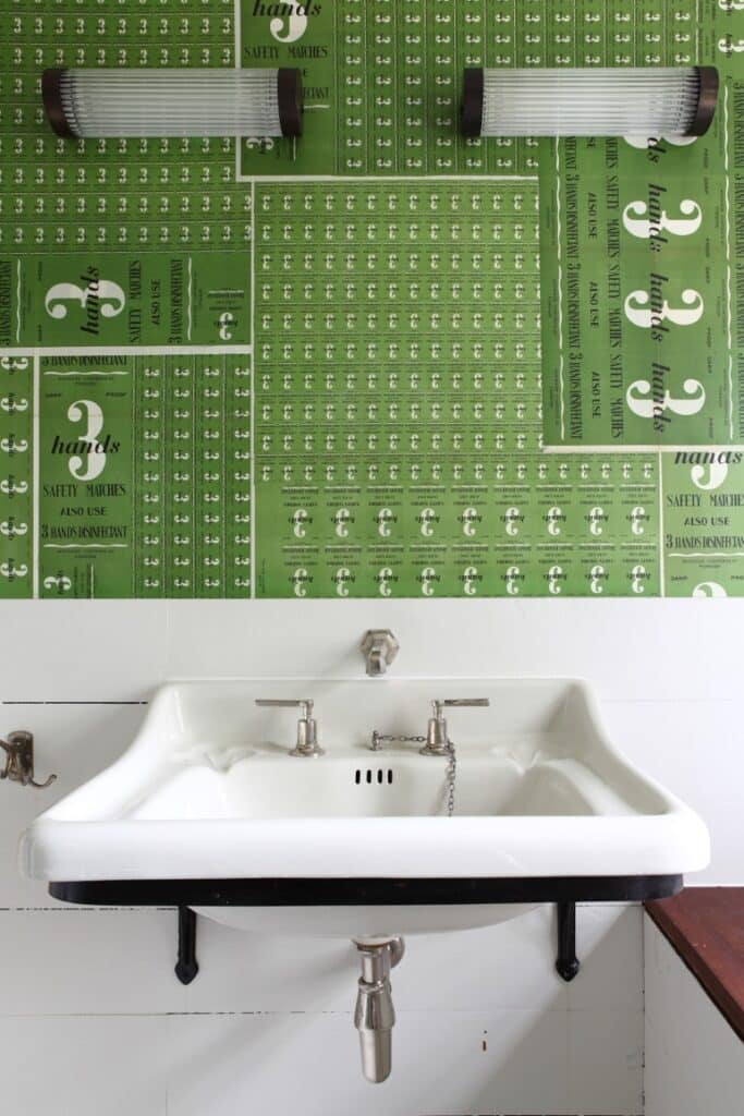 Reclaimed sink in Retrouvius Bathroom