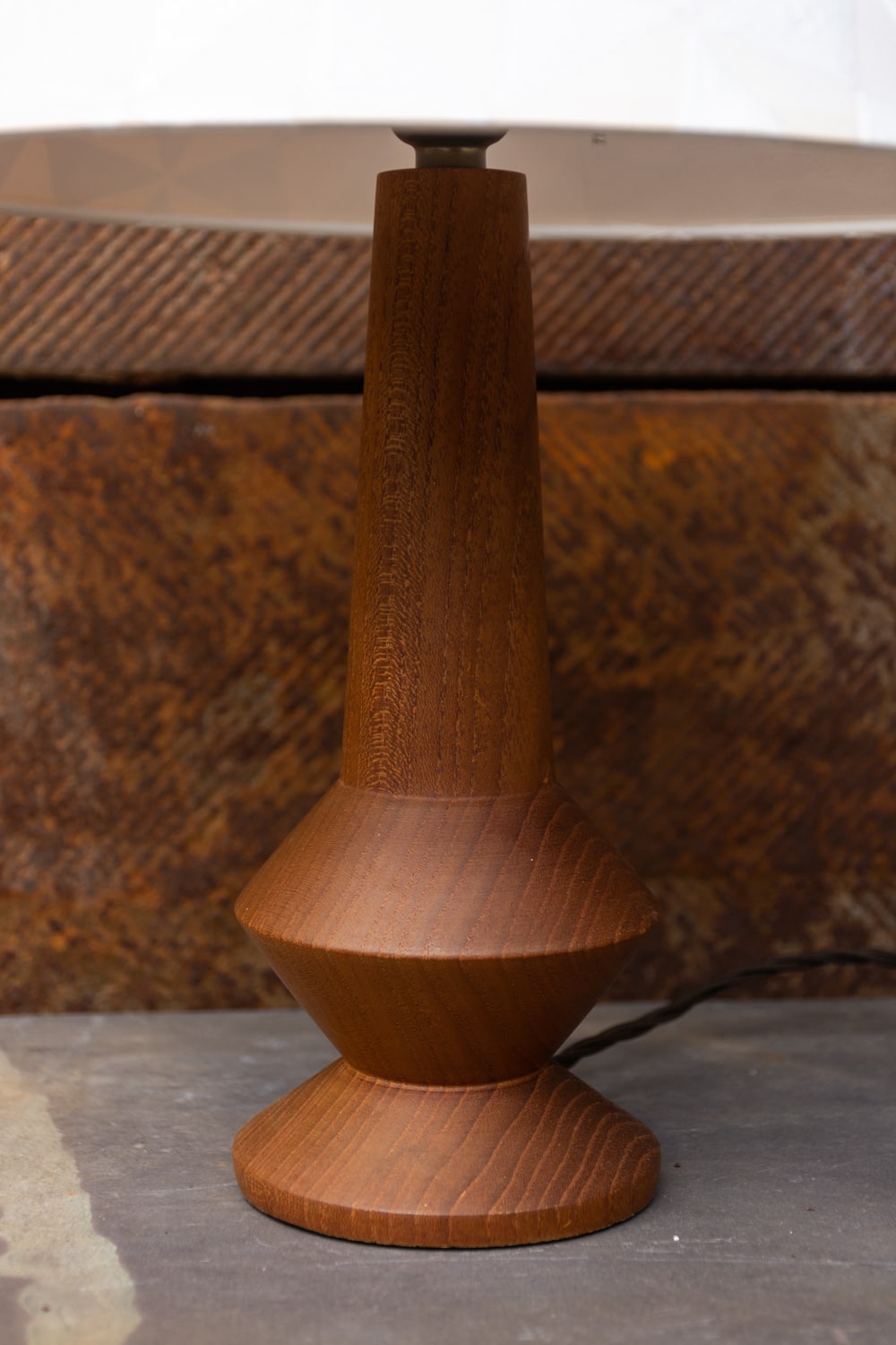 Teak clearance wood lamp
