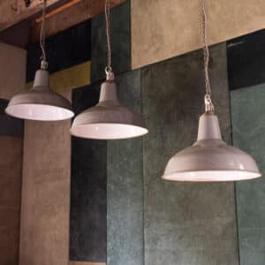 Grey Enamelled Pendants #7014