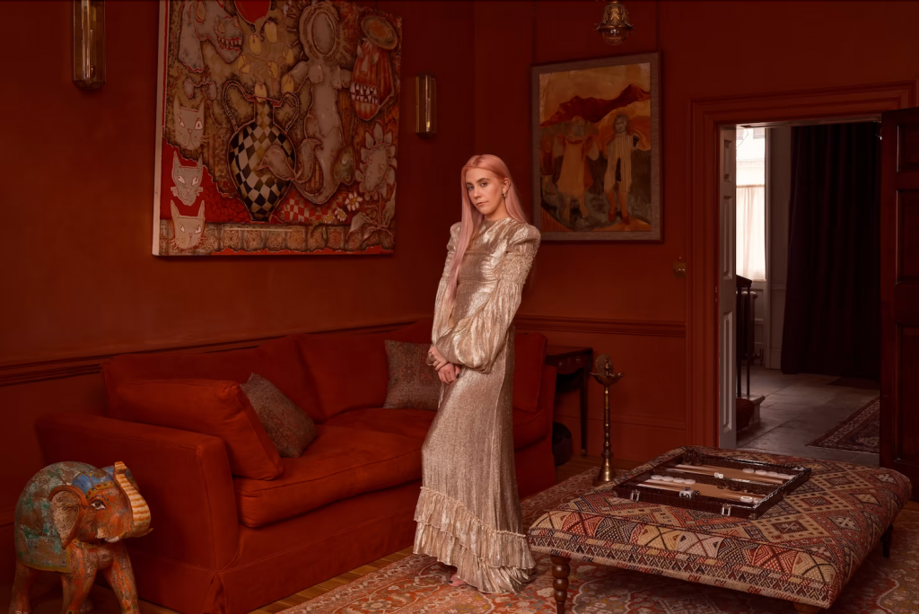 India Rose James in her home designed by Retrouvius