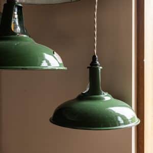 "Coolicon" Green Enamel Pendant Lights #8272