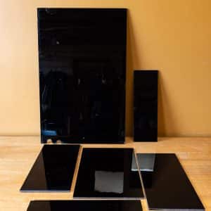 Black Vitrolite Panels #8962