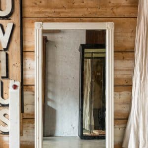 White Painted Dressing Mirror #9727