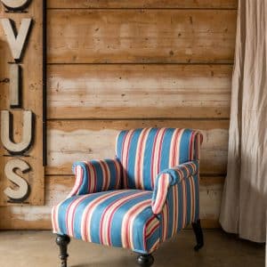 Striped Victorian Armchair #9729