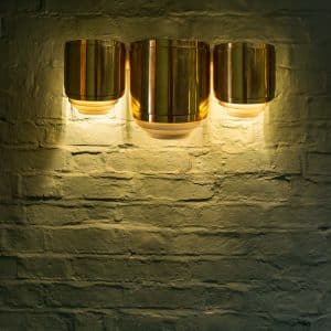 Warren Platner Triple Brass Wall Light #9725