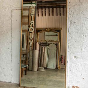 Very Large Vintage Shop Mirror #9763