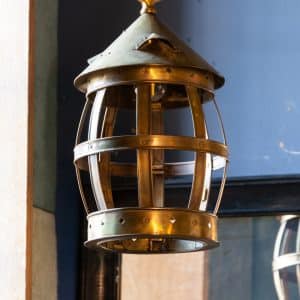 Brass Hanging Cage Light #9832