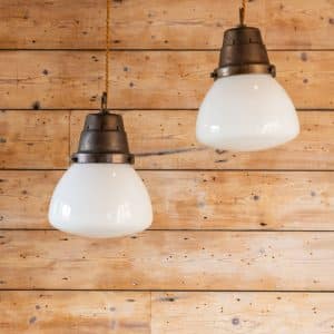 Hanging Opaline Lights #9841