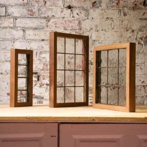 Small Copperlight Windows in Teak Frames #9862