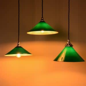 Dark Green Glass Light Shades #9837