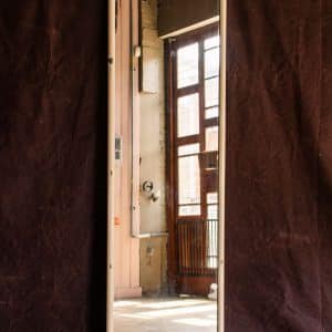 Tall Edwardian Shop Mirror #9869