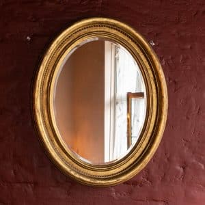 Gilded Oval Mirror #9886