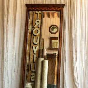 Mahogany Marquetry Mirrror #9901