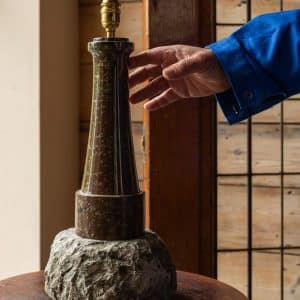 Large Red Serpentine Lighthouse Lamp #9937
