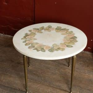 Italian Marble-top Side Table #9908