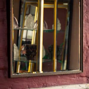 Square Hardwood Mirror #9987