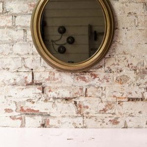 Brass Oval Mirror #9998