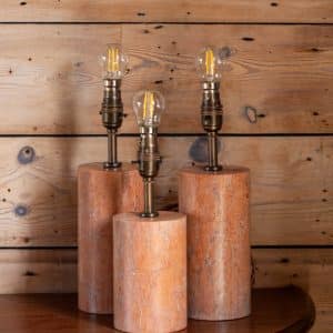 Peach Marble Lamps #1053