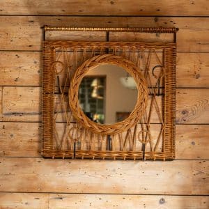 Wicker Hall Mirror #1054