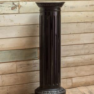 Black Wooden Column Plinth #1058