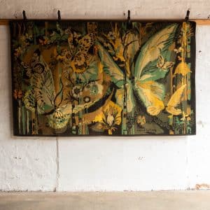 Hervé Lelong 'Papillonniere' Wool Tapestry #1073