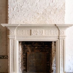Neoclassical Cast Iron Fire Surround #1092