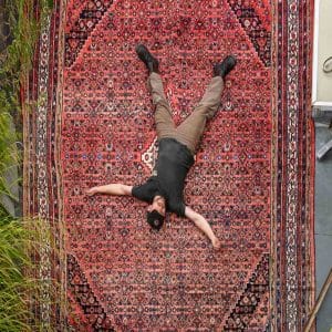 Huge Antique Persian Mahal Carpet #1090