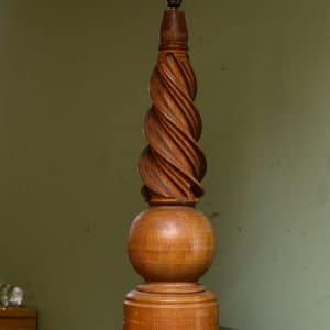 Handcrafted Wooden Twist Lamp #1088