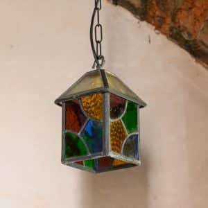 Coloured Glass Lantern 1112