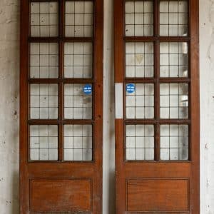 Mahogany Full-Glazed Copperlight Doors #1105