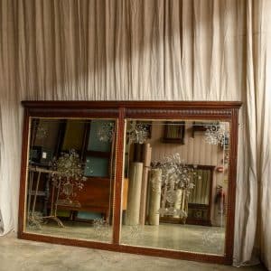 Etched Overmantel Mirror #1134