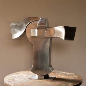Mid Century Stainless Steel Sculpture #1205