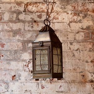Arts & Crafts Brass Lantern #1155
