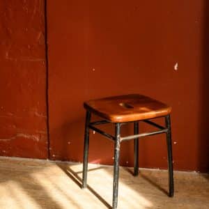 Iroko Stool #1267