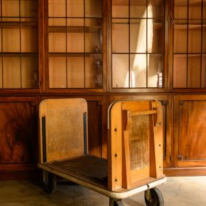 Beech and Brass Library Trollies #1272